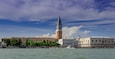 View of Campanile and Doge’s Palace in St. Mark’s Square from the lagoon. Venice joined the list of UNESCO World Heritage Sites in 1987.