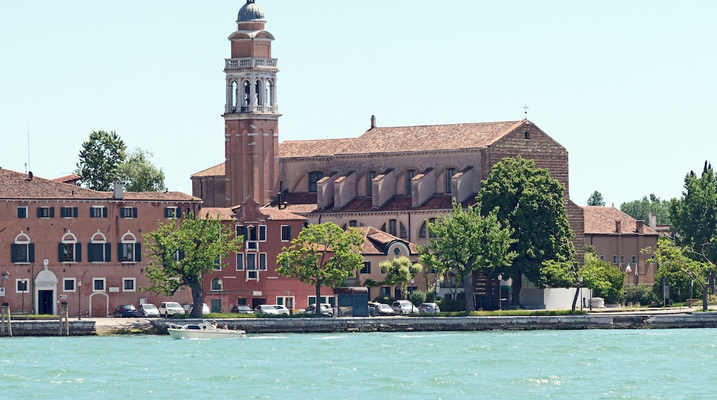 English: church San Nicolò al Lido, in Venice, view from the lagoon.