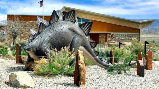 Visitors Center at the Utah entrance to Dinosaur National Monument near Vernal