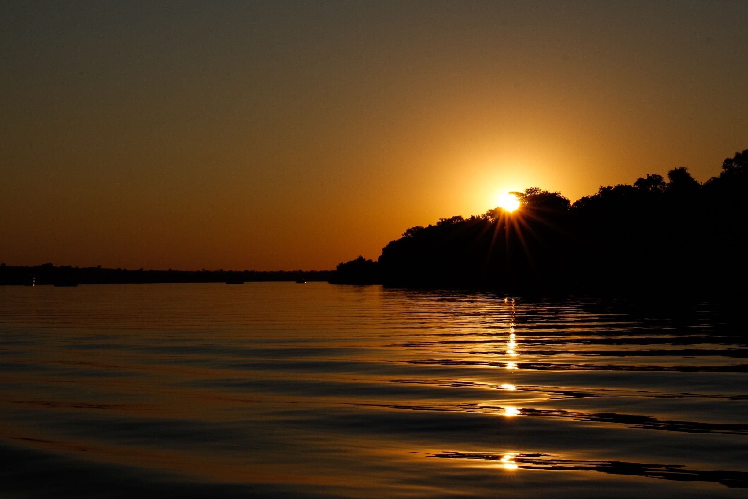 Another amazing African sunset. This one on the Zambezi river at Victoria Falls.  They don't come much better than this.