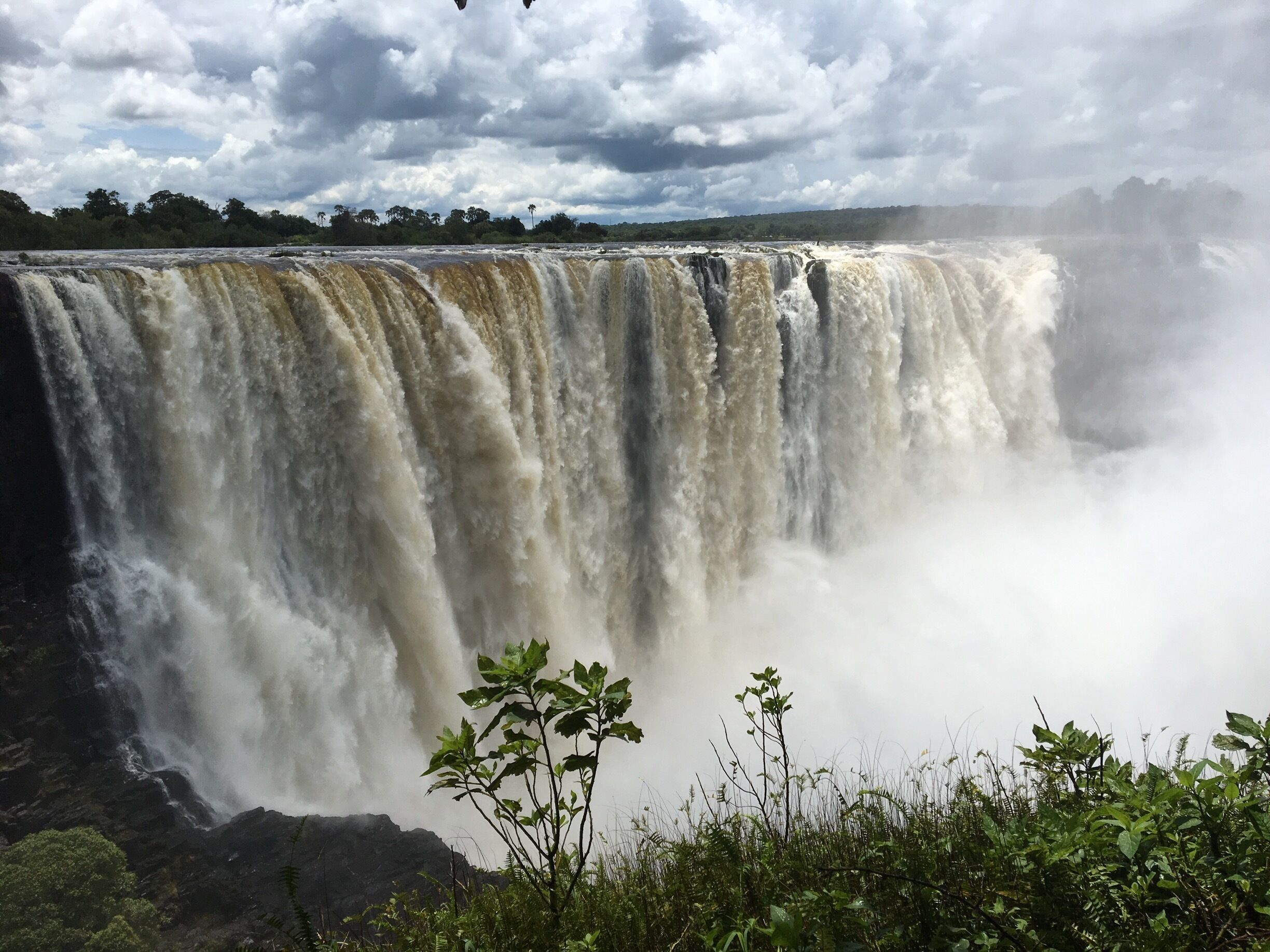 A little section of Mosi-Au-Tunya/ Victoria Falls from the Zimbabwe side. Truly amazing!