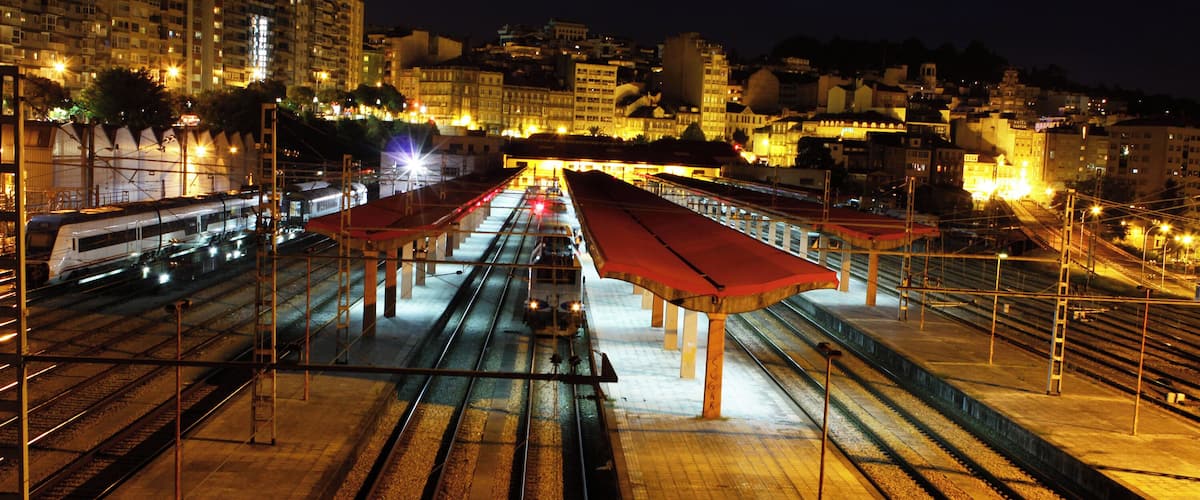 Train station Vigo UrzĂĄiz, Galicia, Spain