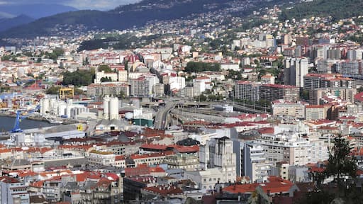 Overview of Vigo, the largest city in Galicia in northwestern Spain
