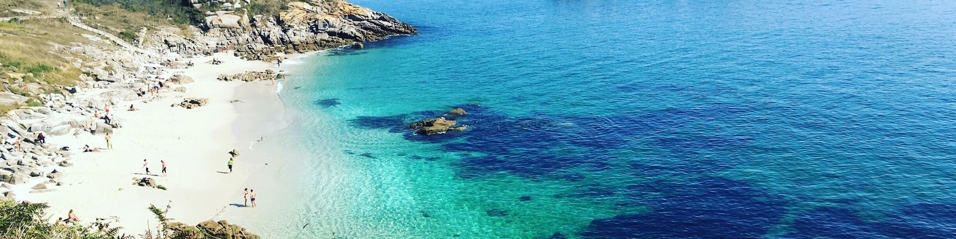 Beautiful clear and crisp beach waters in the beginning of October.