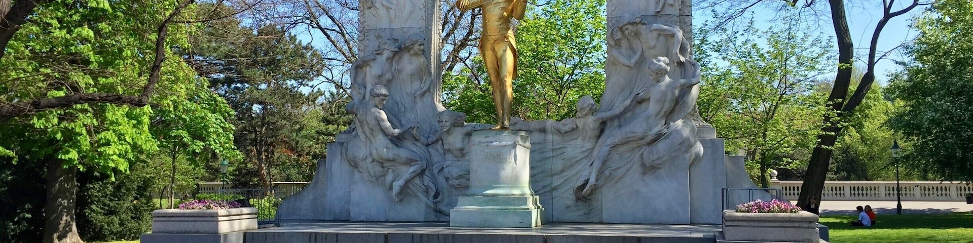 Spring time in Vienna is a beautiful time! This is the Johann Strauss monument in Stadtpark. #springfun