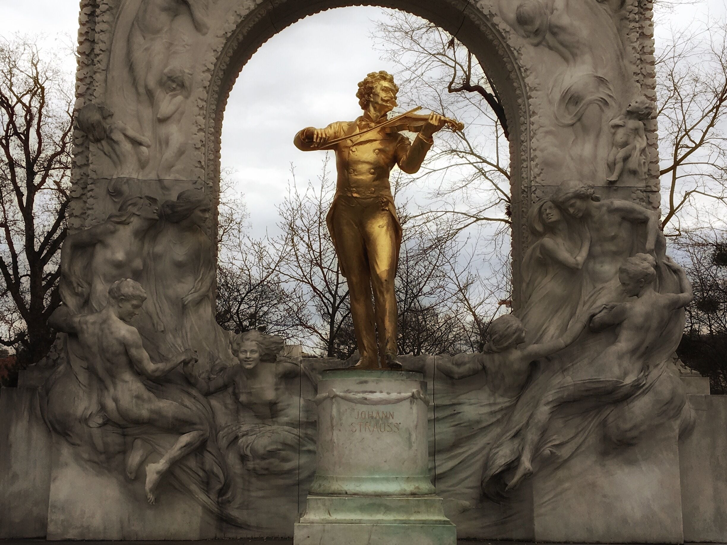 Situated in Stadtpark is the statue to one of Vienna's most famous inhabitants, Johann Strauss, the statue also takes inspiration from his piece 'The Blue Danube'
