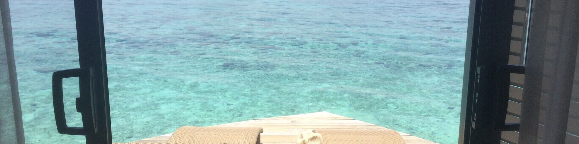 The smallest yet beautiful island on the Maldives was the best honeymoon suite ever. A beautiful water villa with private access to the sea.