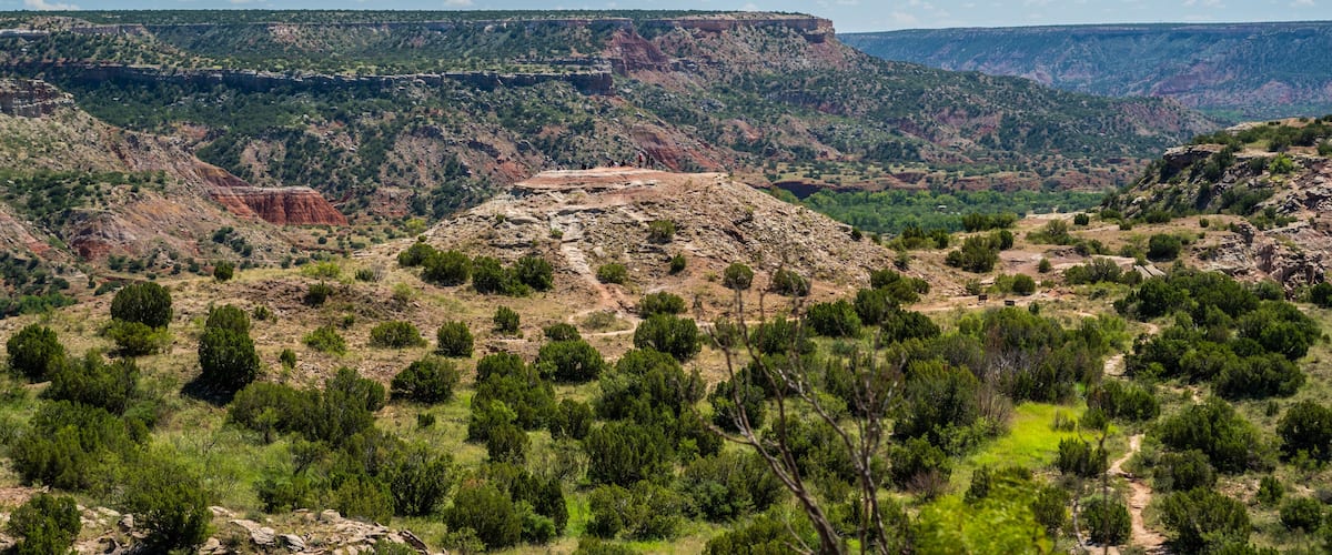 An overlooking view of nature in Amarillo, Texas