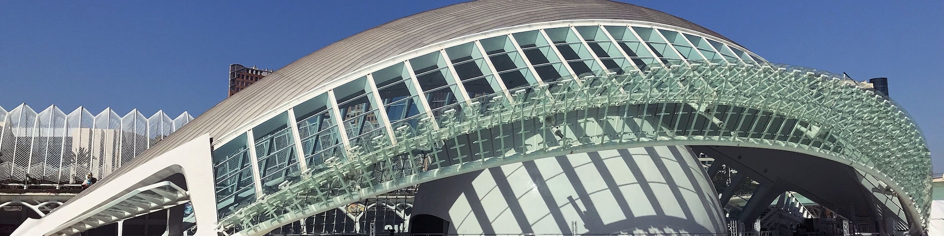 L'Hemisfèric. Also worth visiting to watch a film, as it has an impressive dome shaped IMAX screen inside. Watching the Apollo 11 film was amazing.