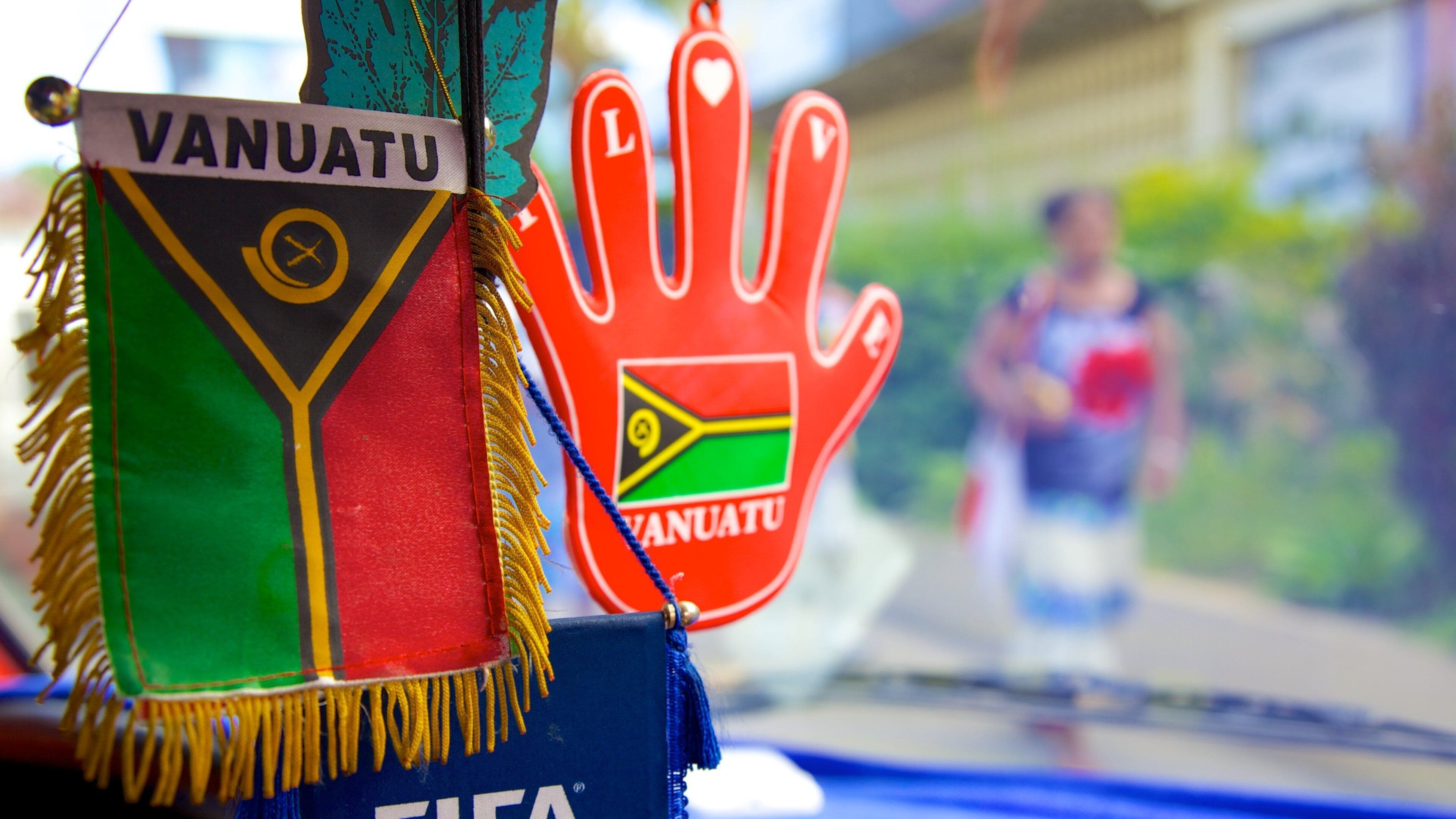 Port Vila which includes signage