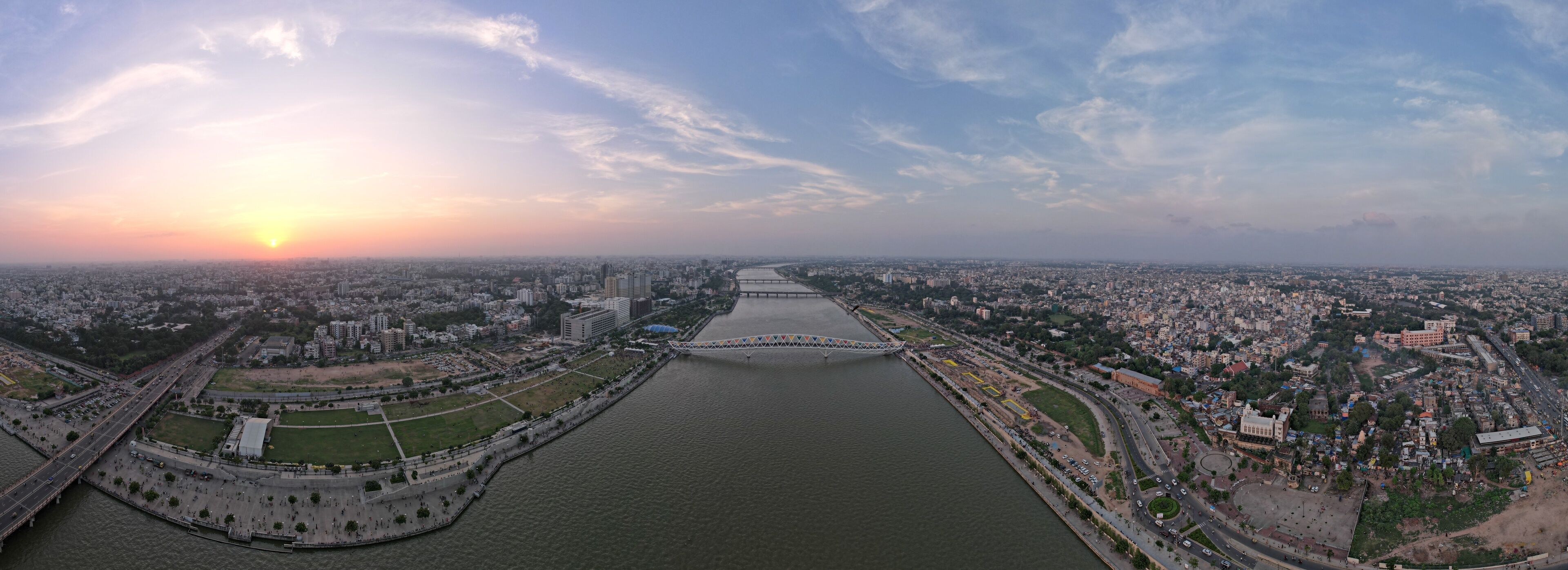 Atal Bridge, Ahmedabad, Gujarat, India.