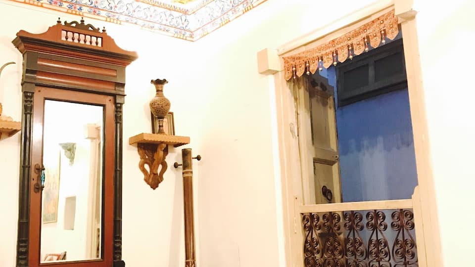 Old house converted to a home stay consisting ceiling made around the 18th century