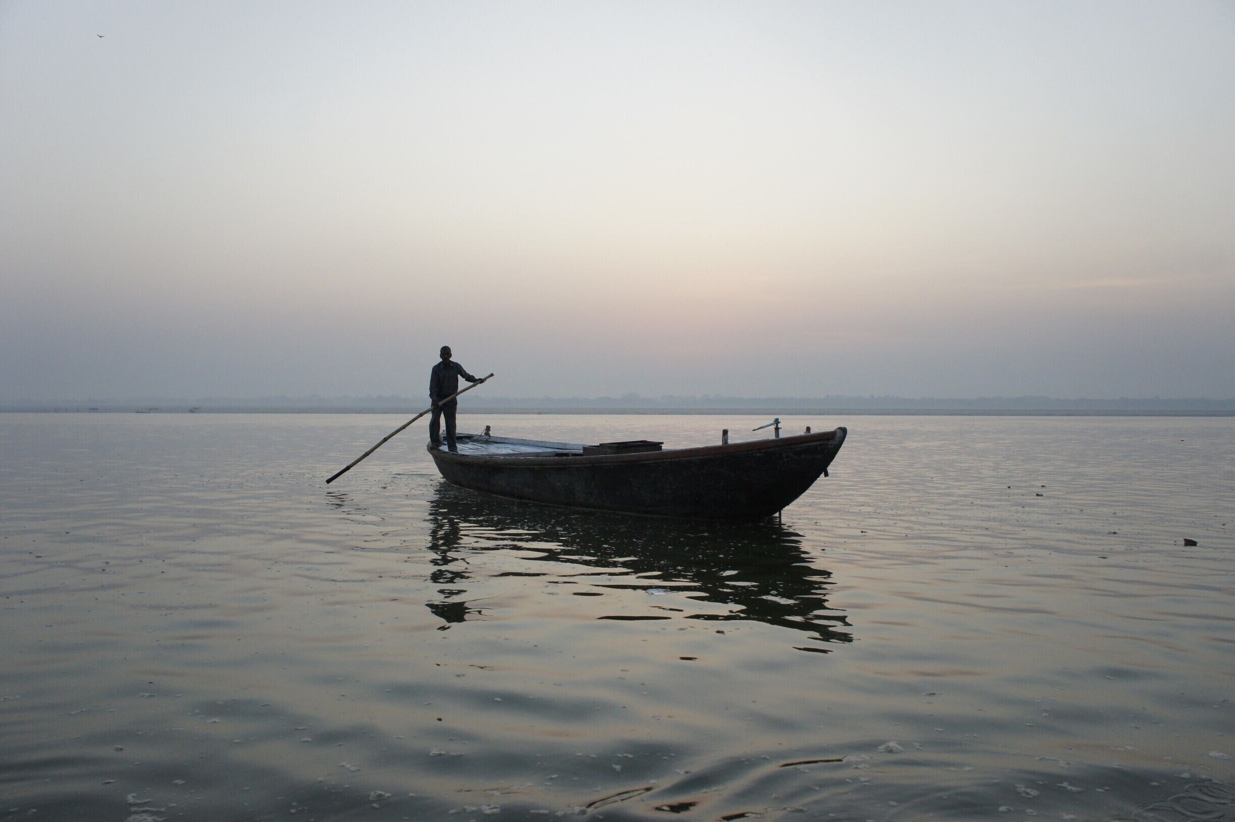 Sunrise on the Ganges

Cruising just before sunrise on the Ganges.  Surprisingly not as smelly as you would think.  You really need to go pretty early as it does get busy - we were on the water at 5am.  The rituals, spiritualism and the colours of the sunrise are a beauty to behold

#Ganges #river #sunrise #cruising #varanasi #india 
