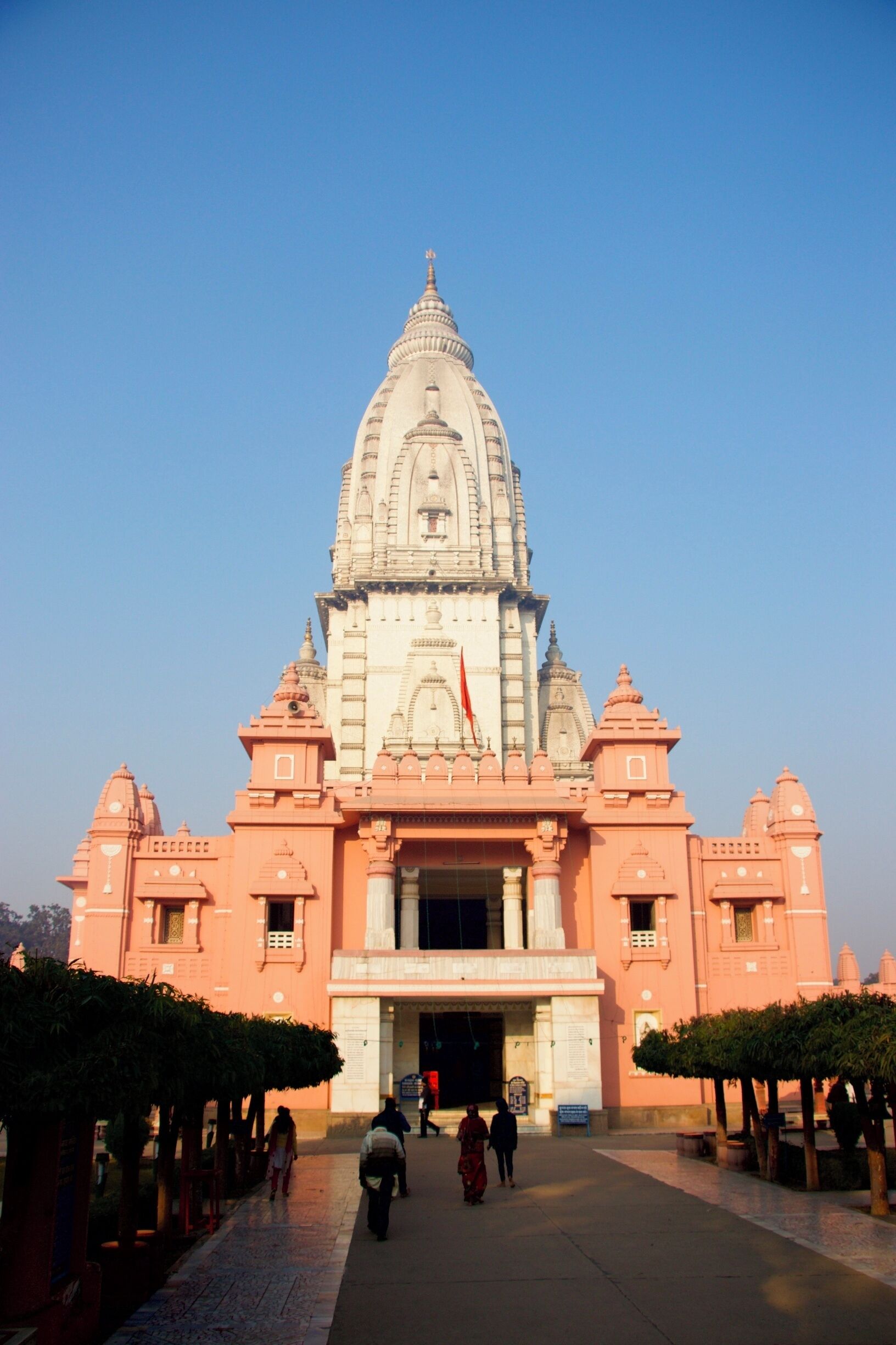 New Vishwanath Temple and Birla Temple.

Shri Vishwanath Mandir (Hindi: श्री विश्वनाथ मंदिर), also known as Vishwanath Mandir, Vishwanath Temple, New Vishwanath Temple and Birla Temple is one of the most famous temples and biggest tourist attractions in the holy city of Varanasi. The temple is situated in Benaras Hindu University and is dedicated to the Lord Shiva. Shri Vishwanath Mandir has the tallest temple tower in the world.[1][2][3][4][5][6]