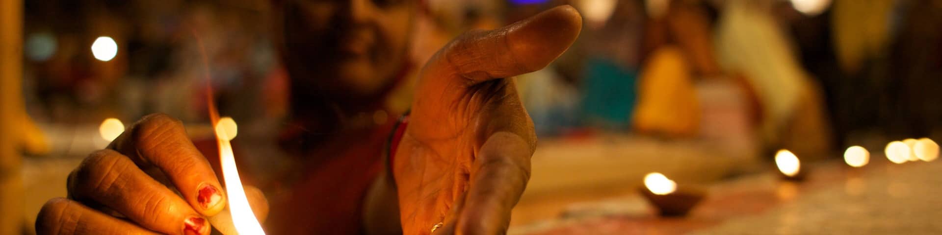 Varanasi featuring religious aspects