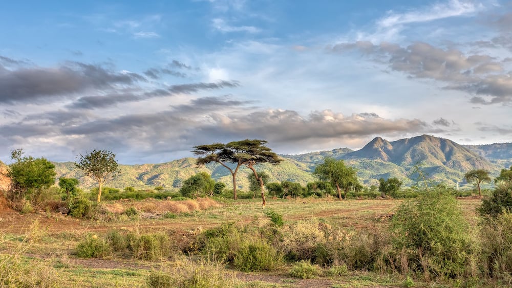 ethiopian landscape near Arba Minch, Ethiopia