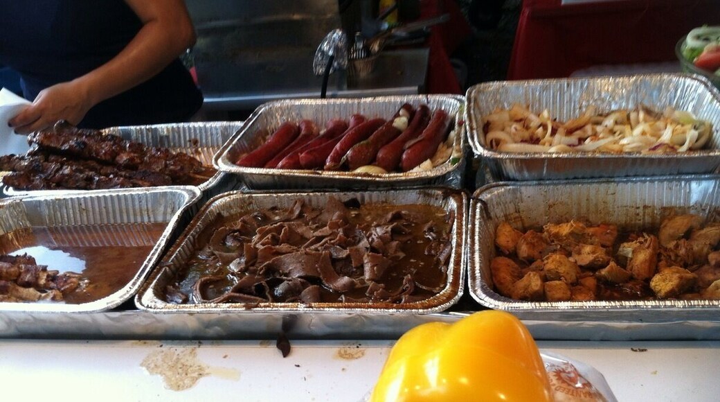 The Greek food tent at the billy bowlegs pirate festival done here in town every year. Pirates come and take over the landing and there is plenty of food.