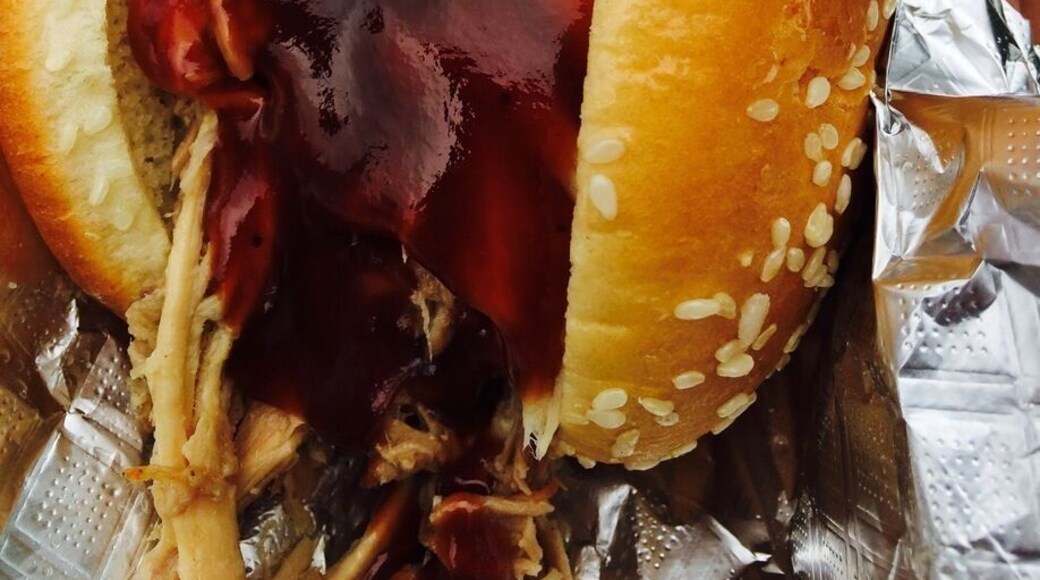 Bbq festival at the landing. Delicious pulled pork