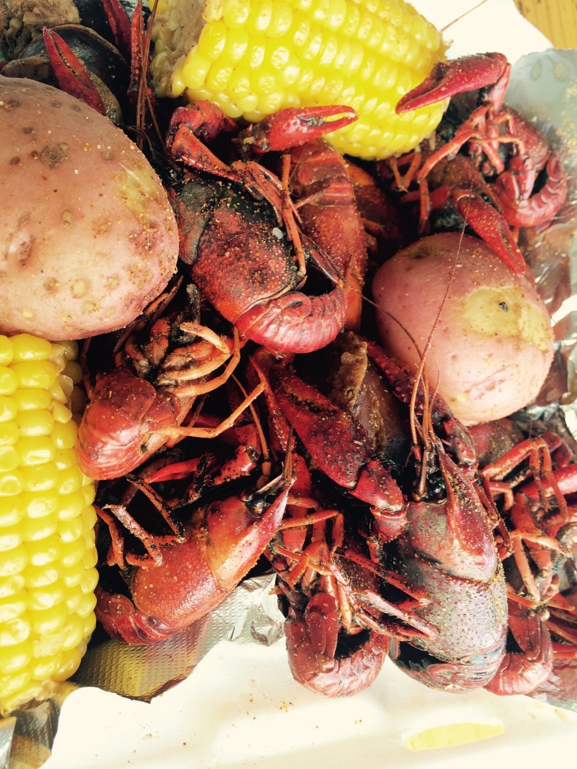 Cajun crawfish boil #delicious