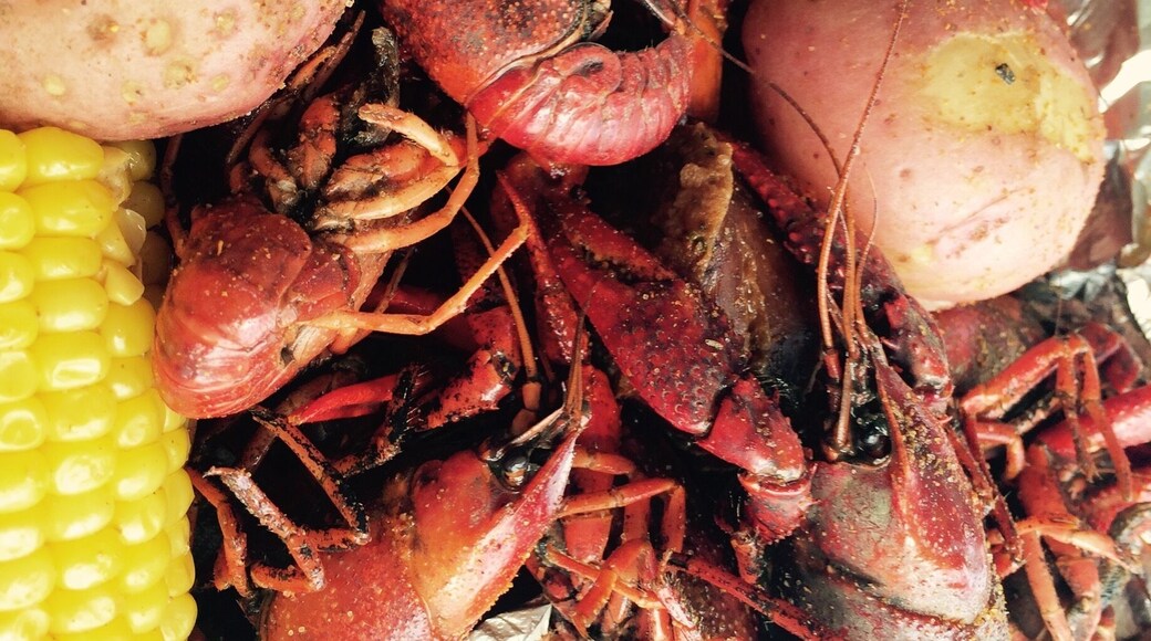 Cajun crawfish boil #delicious