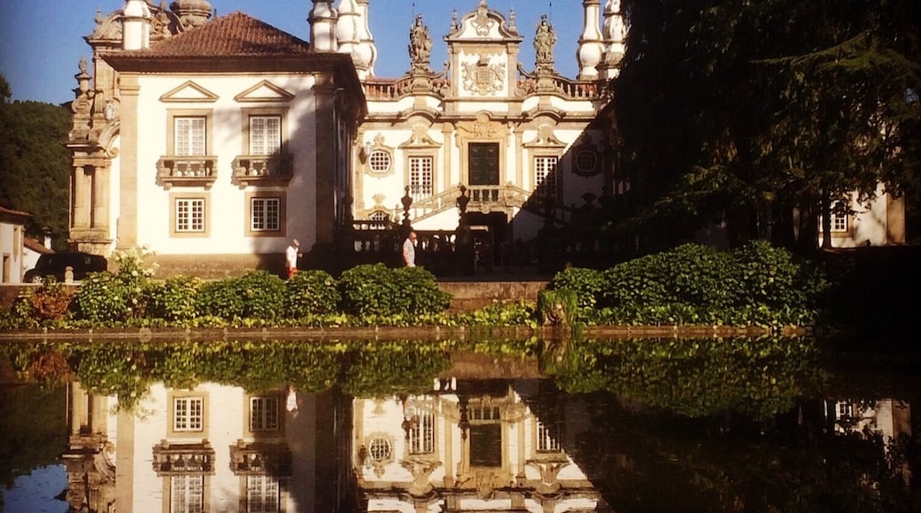 Casa de Mateus (Mateus' Palace), built in 1743, located in the north of Portugal in Vila Real district.
Producing the Mateus wine which is well appreciated in several countries.
The house is surrounded by grape wines and is opened to visitors.
Portugal