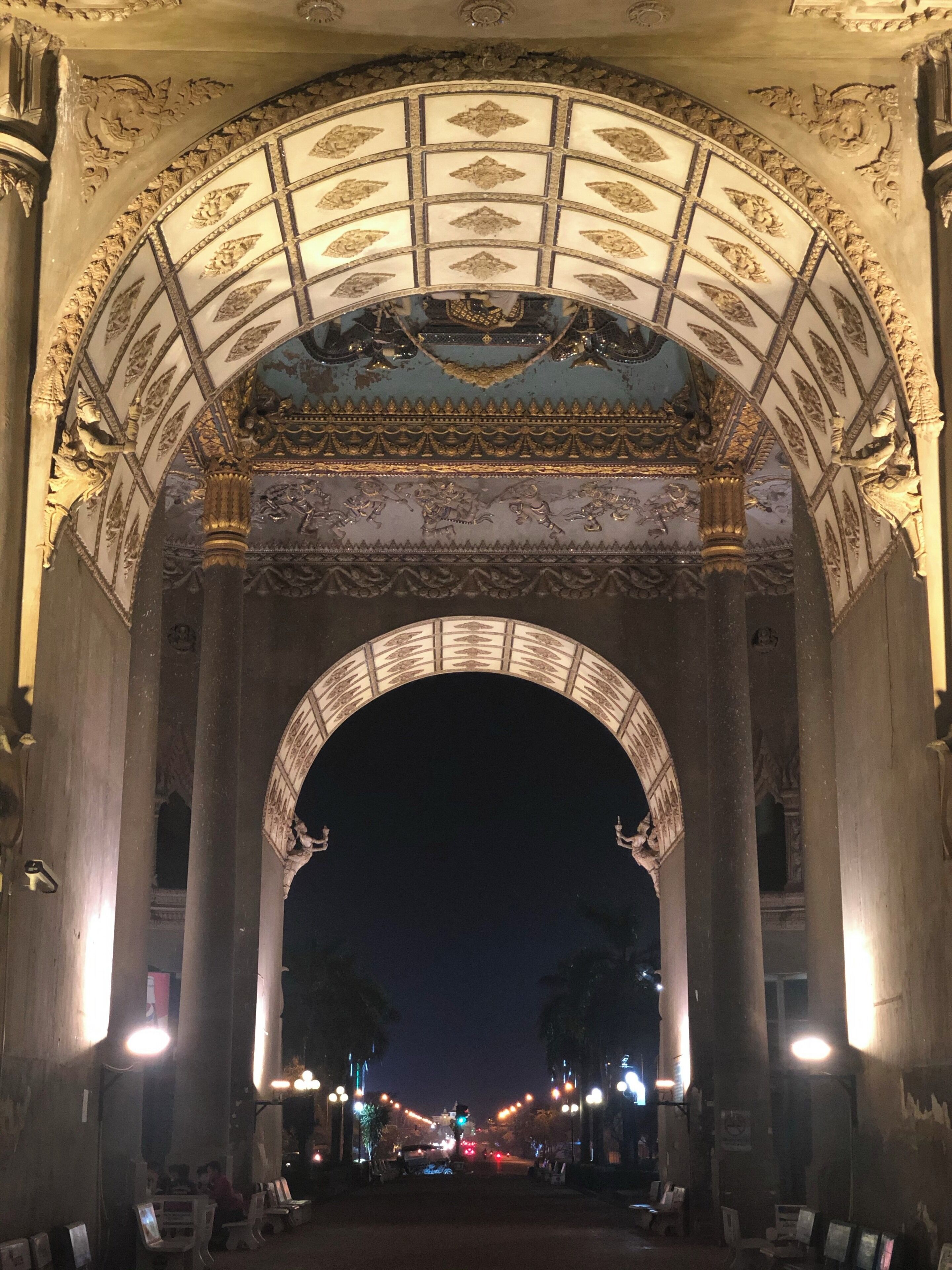 Night photo in Vientiane