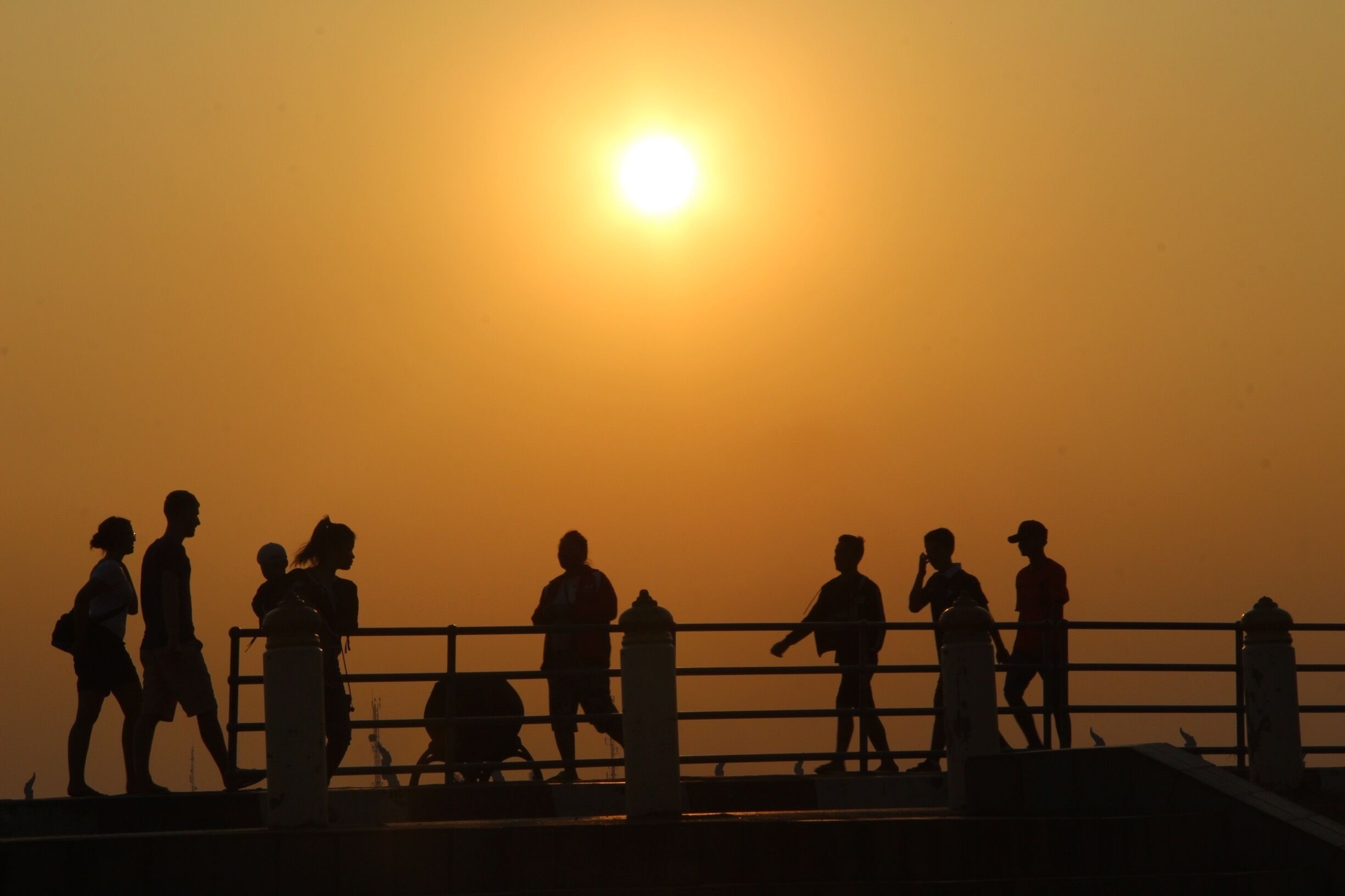 An incredible sunset over the river by the night markets. 