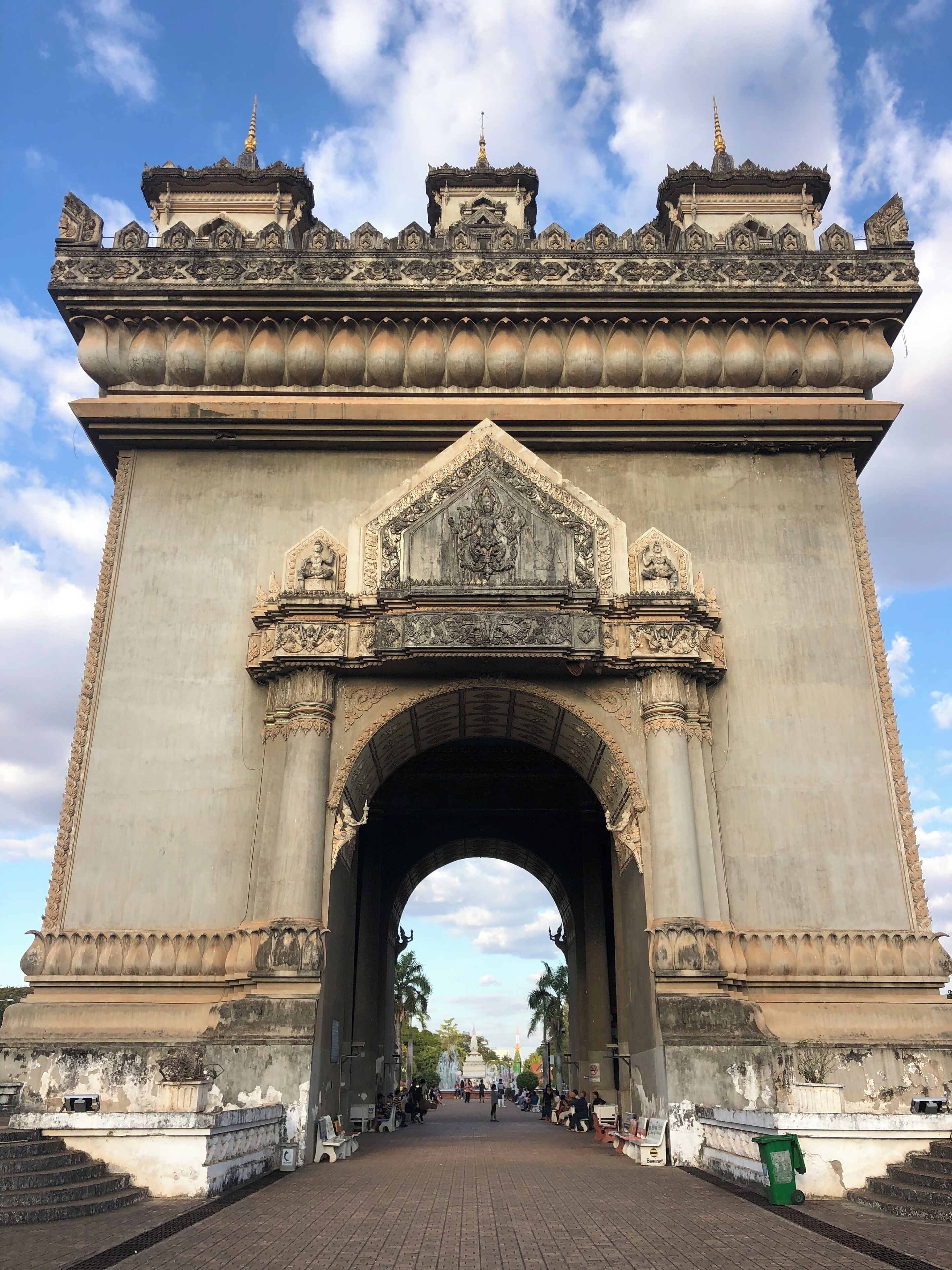 You can climb up to the top for 3,000 KIP (USD0.35)