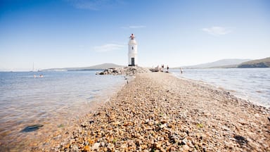 Lighthouse Tokarevskaya koshka with vane anemometer in Vladivostok
