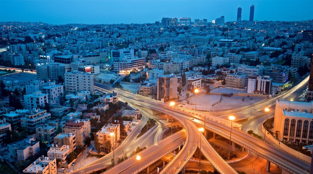 Amman mit einem Landschaften, Stadt und bei Nacht