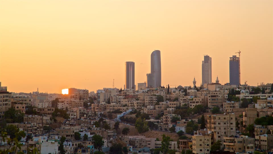 Amman which includes a city, a high rise building and skyline