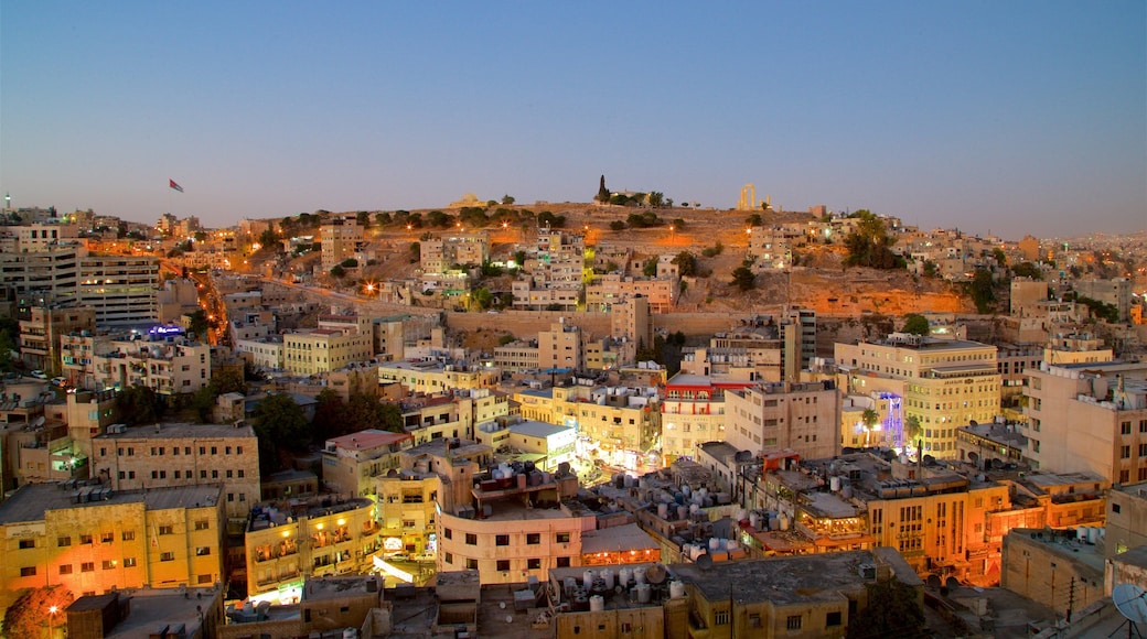Amman mit einem Landschaften, Stadt und bei Nacht