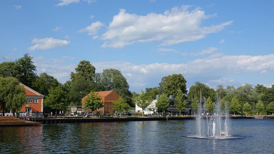 Växjösjön in Växjö, Schweden