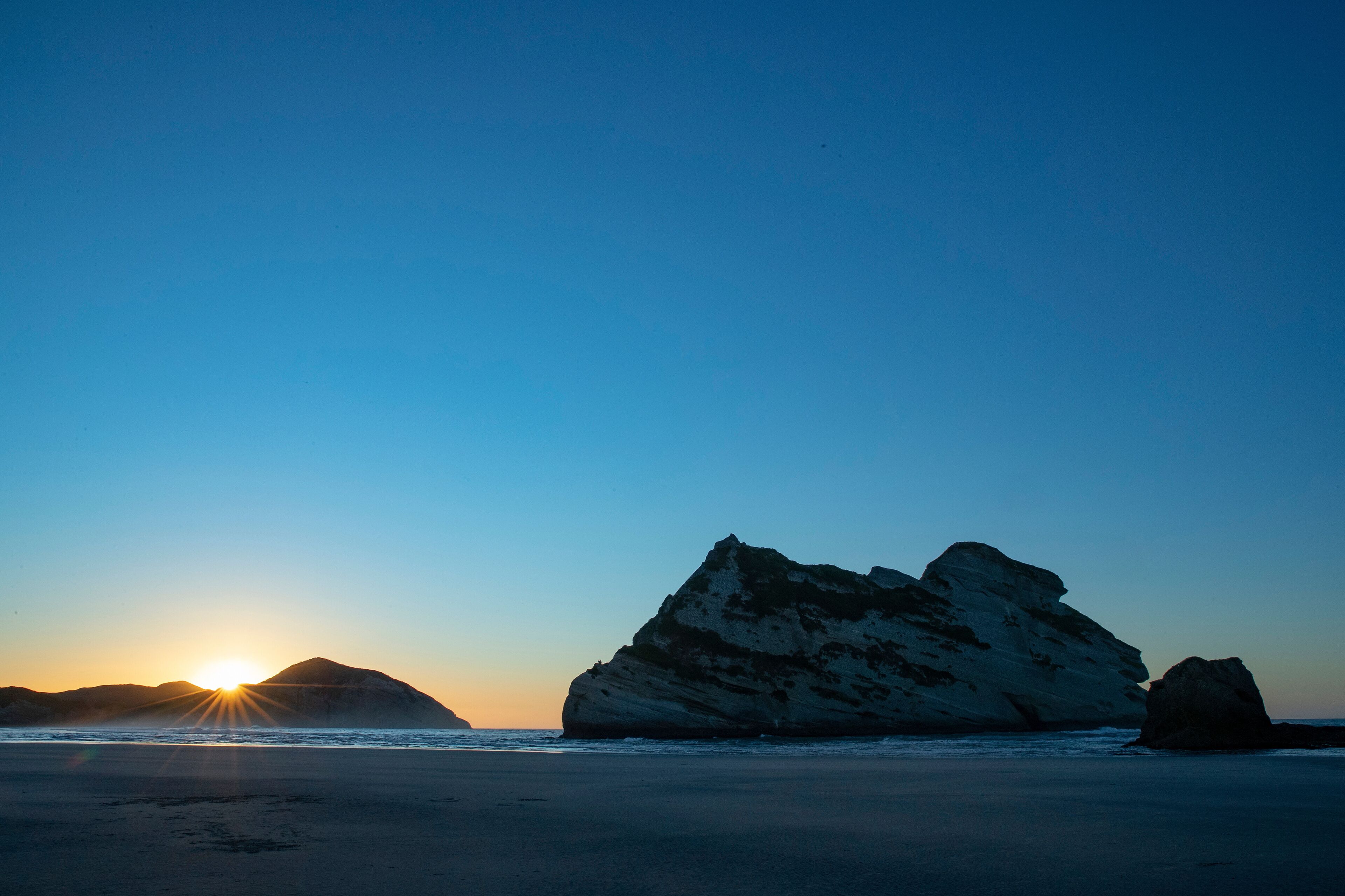 Sunset at Whanganui New Zealand. Westcoast