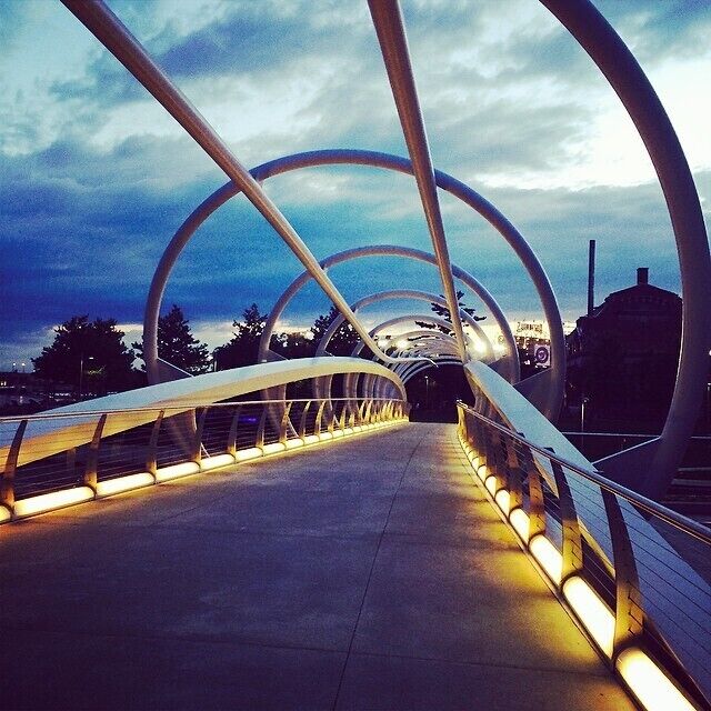 So much is happening by the Washington Nationals Stadium in DC these days. Yards Park, including this pedestrian bridge, is clean and updated and good for a long walk. Several new and notable restaurants have opened up in the area, and there are more to come. 