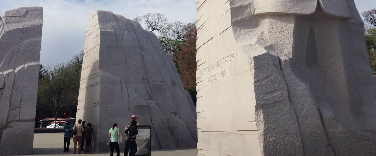 The Martin Luther King Jr. Memorial commemorates the year the Civil Rights Act of 1964 became law, and the iconic figure behind the movement.