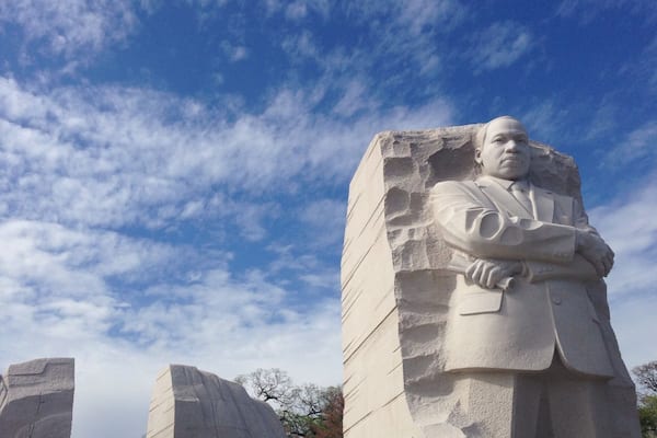 The Martin Luther King Jr. Memorial commemorates the year the Civil Rights Act of 1964 became law, and the iconic figure behind the movement.
