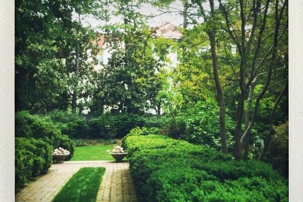 Dumbarton Oaks was closed, but Tudor place was a good substitute.