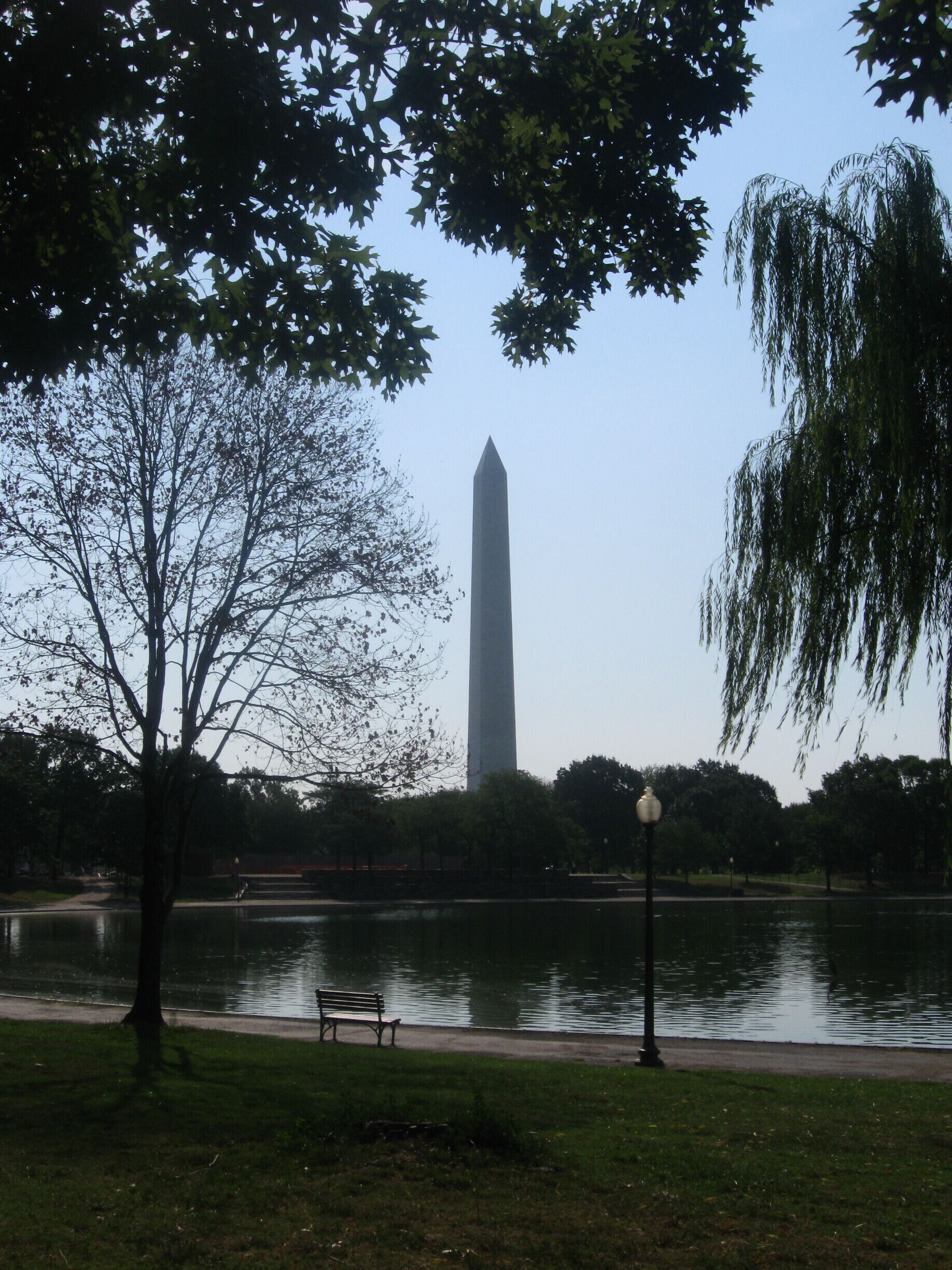 Take a stroll around the lake at the Constitution Gardens for great views of the Washington Monument as well as nice flowers.