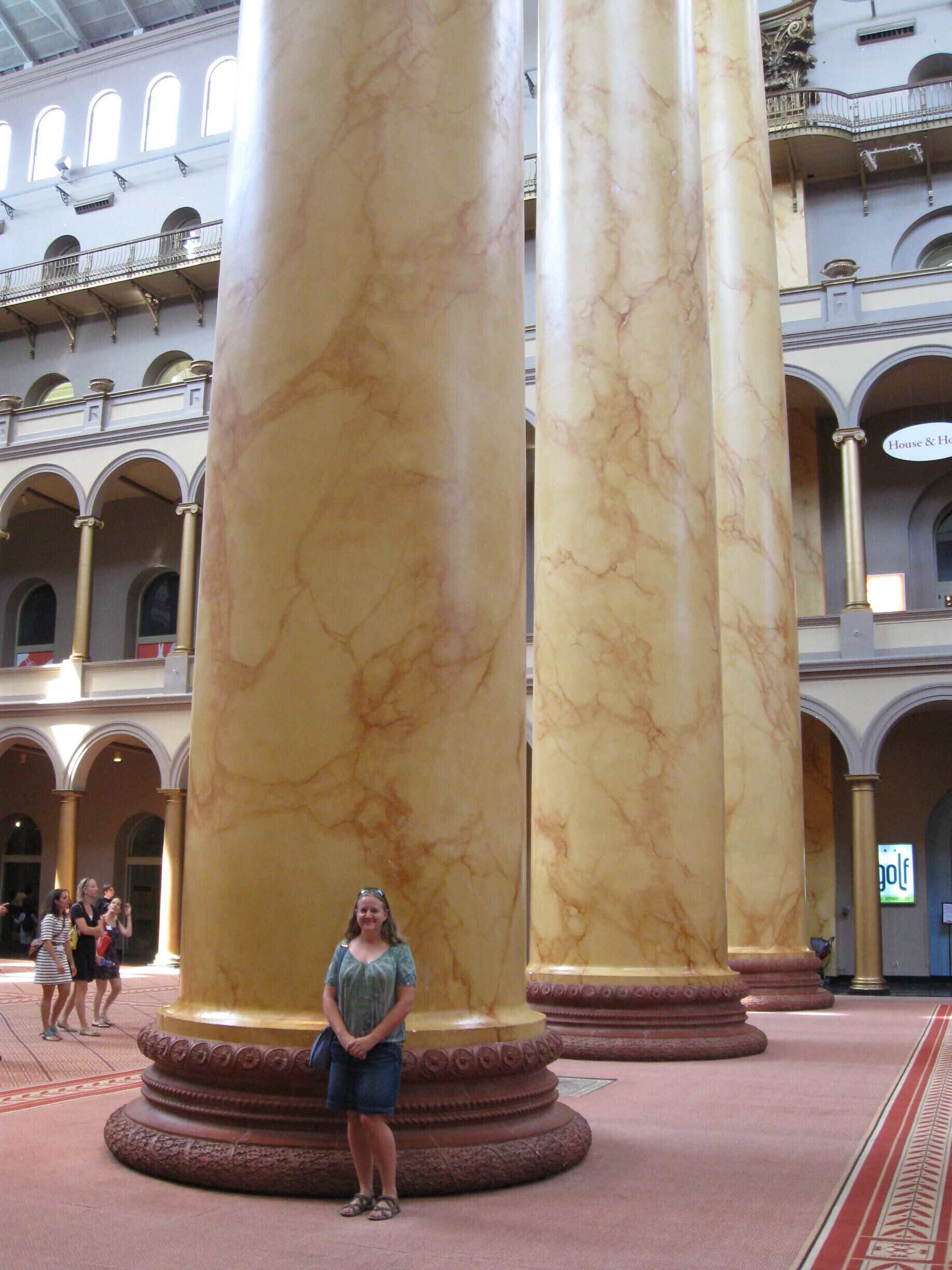 It's hard to see the enormity of the National Building Museum unless you go inside to experience it firsthand. Pop your head in for a quick visit to see the huge atrium.
