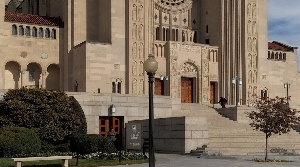 The shrine is the largest Catholic church in the United States and North America, one of the ten largest churches in the world, and the tallest habitable building in Washington, D.C. Construction of this church, notable for its Neo-Byzantine architecture, began in 1920 under Philadelphia contractor John McShain. It opened unfinished in 1959 and currently hosts an estimated one million pilgrims each year.