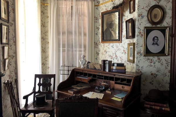 Frederick Douglass’s office. Everything in the photo is original to the house.