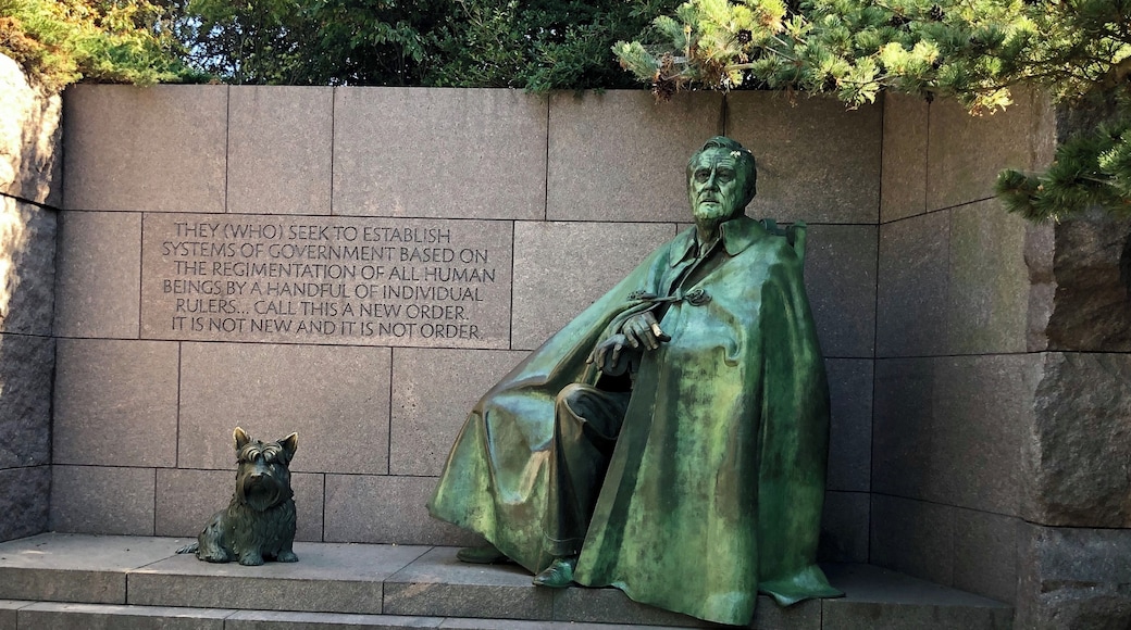 A very interesting memorial as it covers quite an area as well as all four terms of FDRs Presidency. This is the final statue of him.