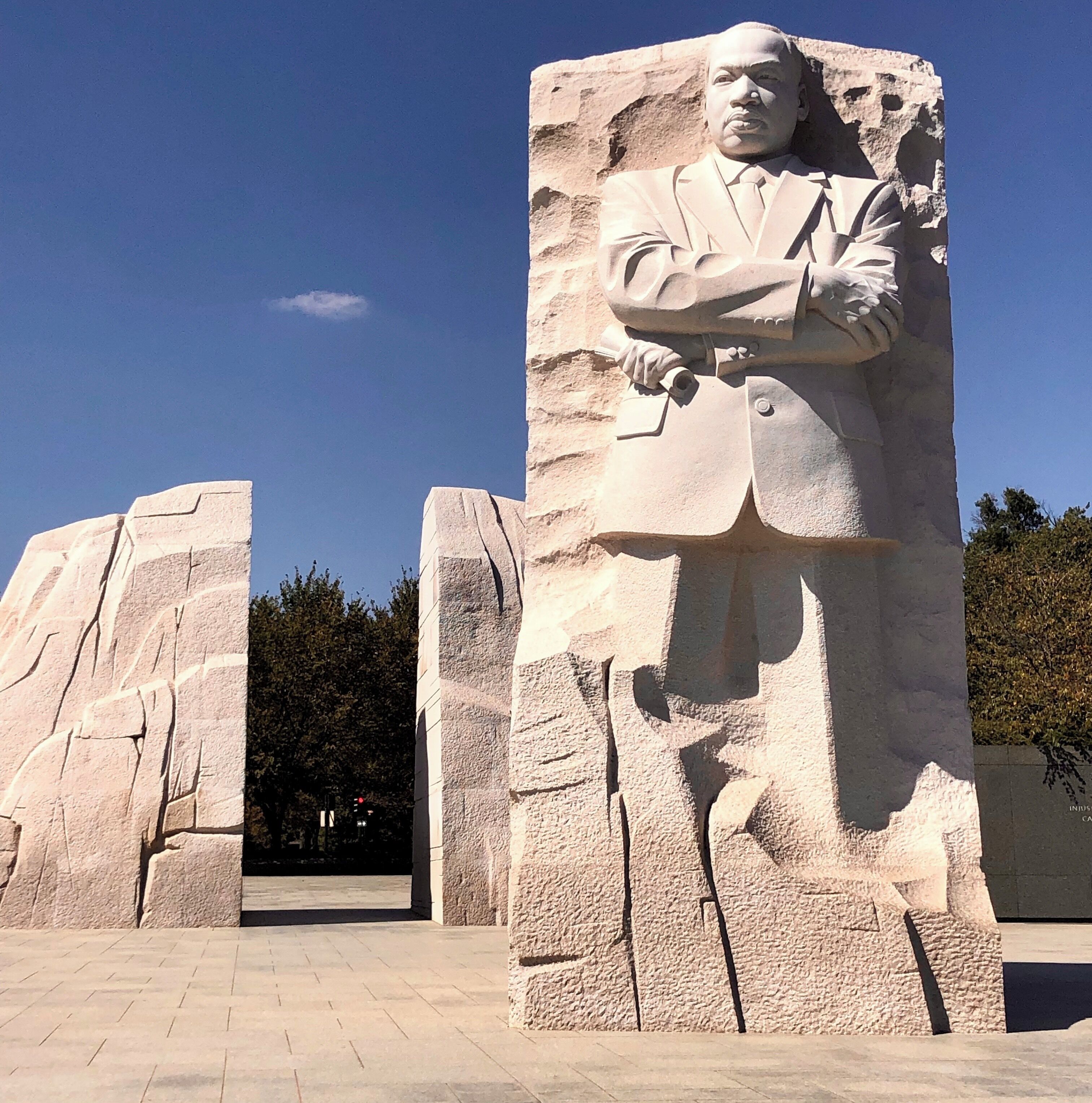 It was a beautiful day for a walk around the Mall. The MLK memorial is quite impressive.