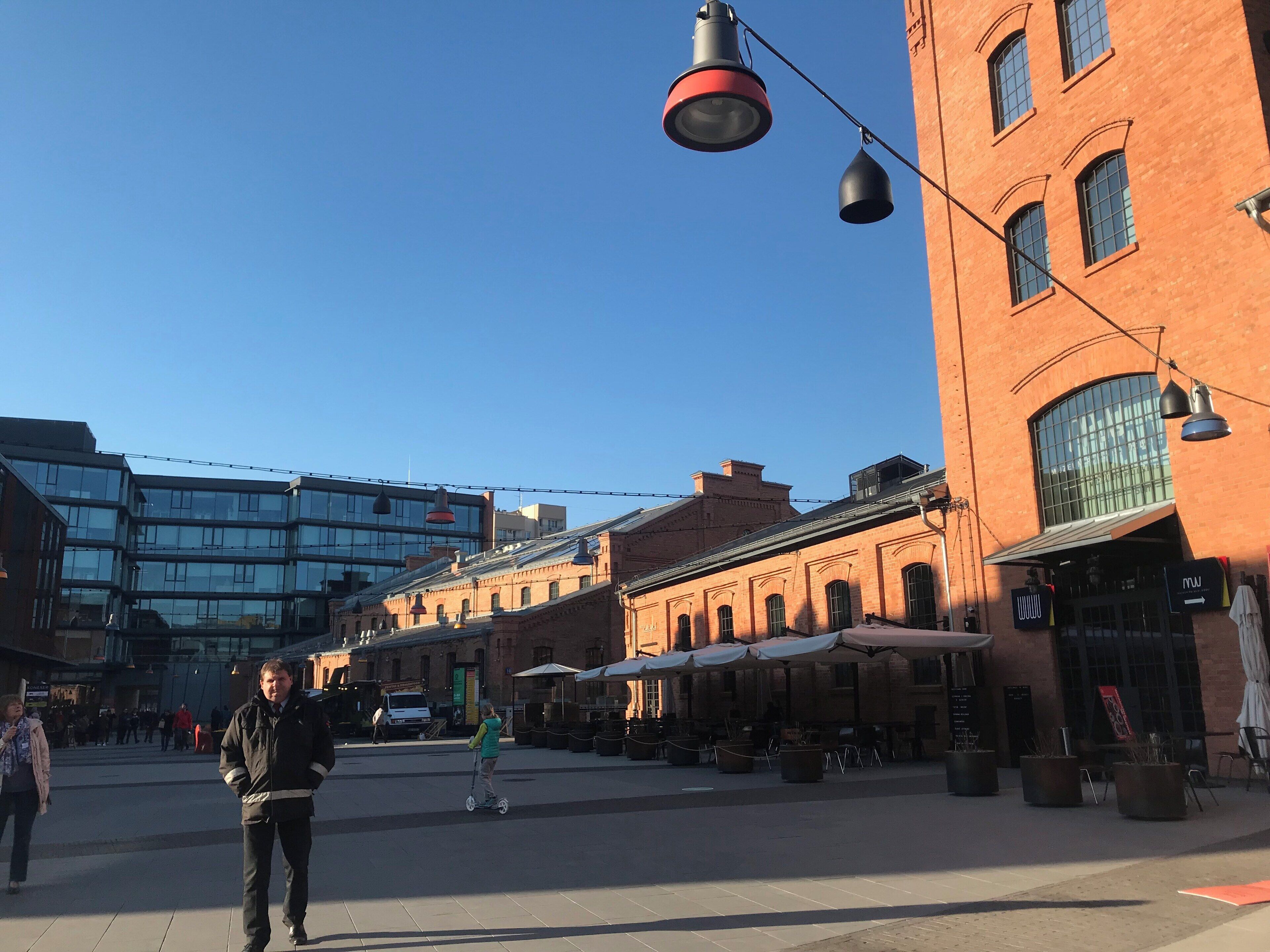 Outside of the polish vodka museum