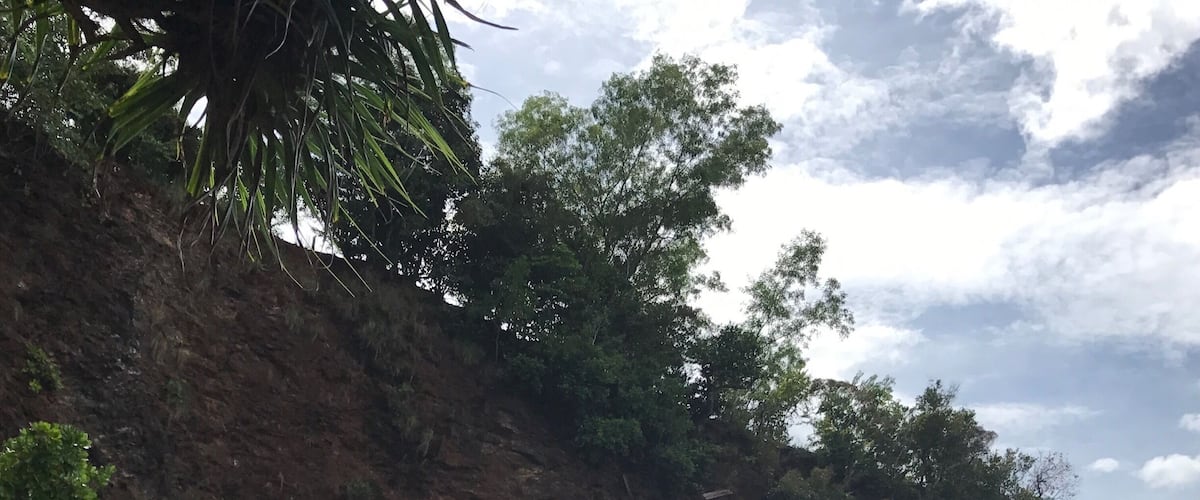 A famous landmark in Ambon and it is quite an isolated beach