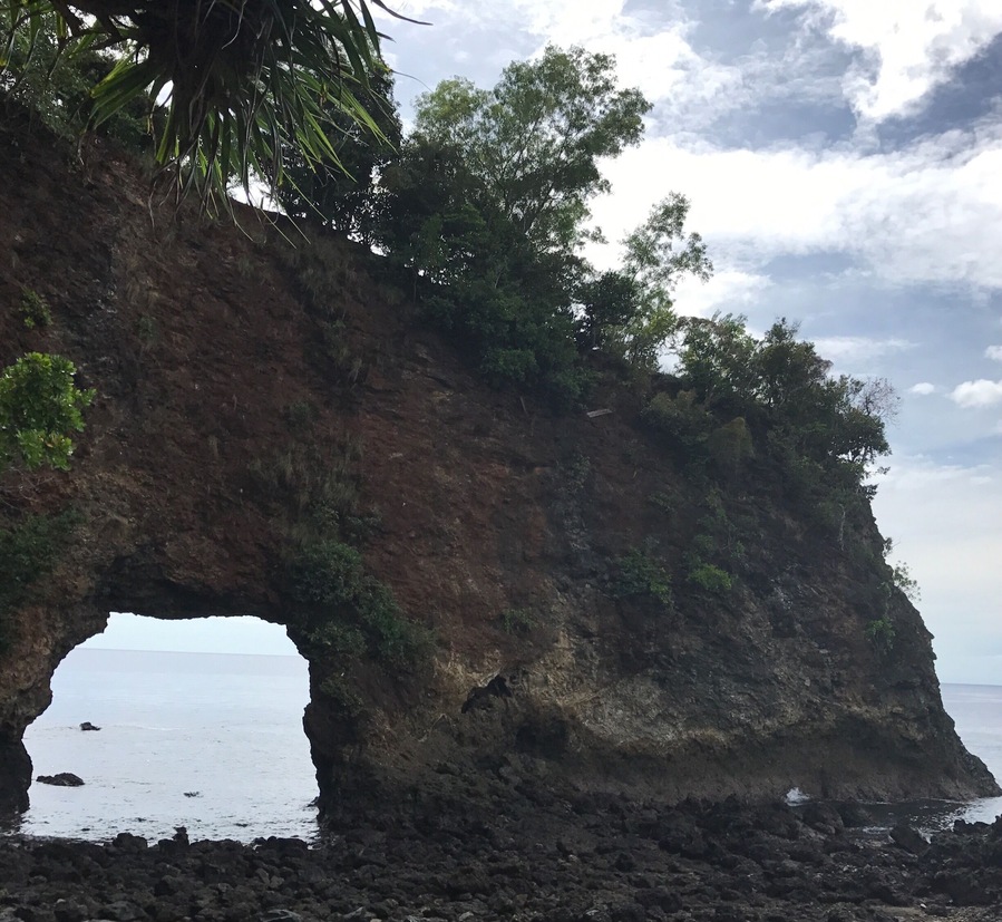 A famous landmark in Ambon and it is quite an isolated beach