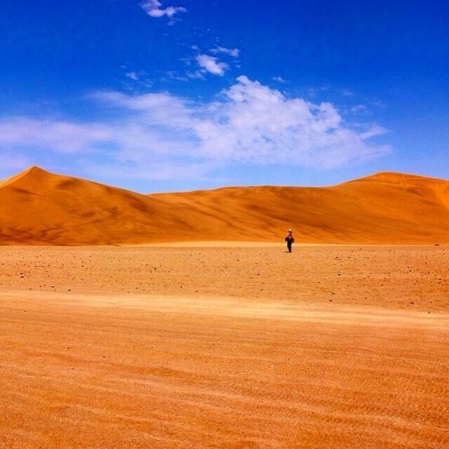 Quadbiking through the dunes in Swakopmund, Namibia 