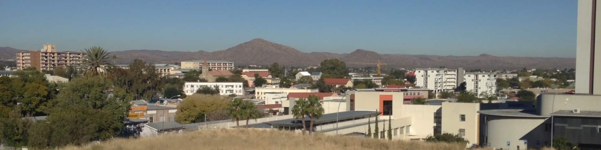 Looking out over Windhoek