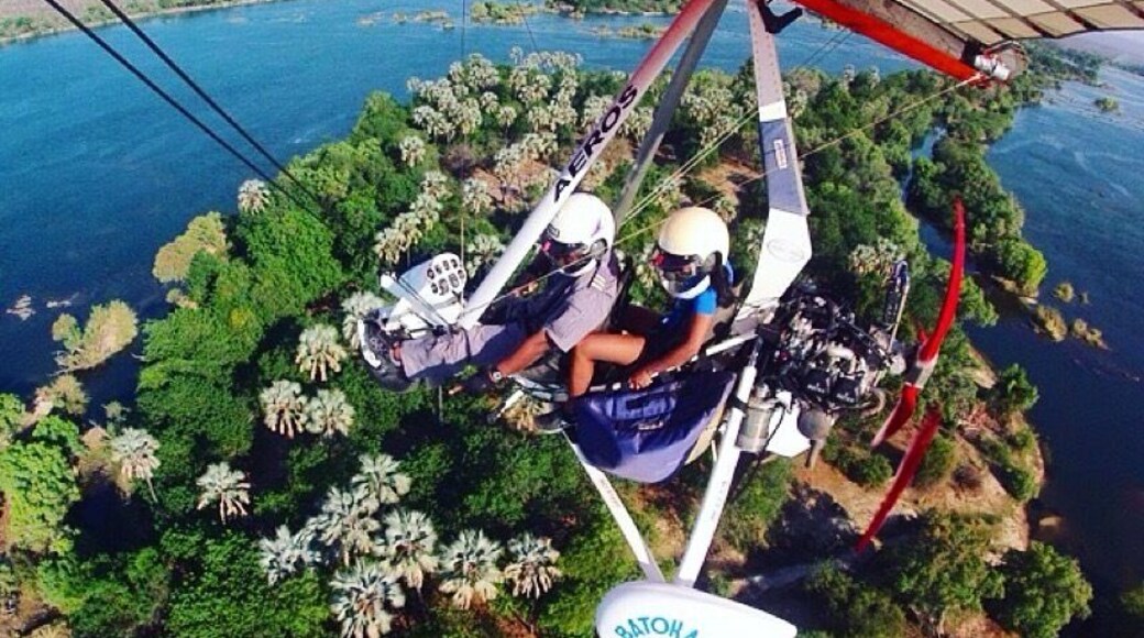 Microlight flight over the Zambezi river and Victoria falls.